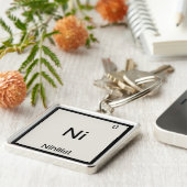 Ni - Nihilistisch Grappig Chemie Element Symbool T Sleutelhanger (Zijkant)