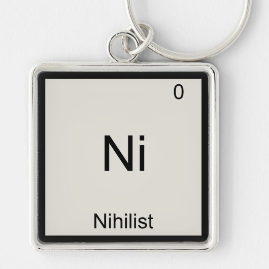 Ni - Nihilistisch Grappig Chemie Element Symbool T Sleutelhanger (Voorkant)
