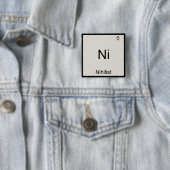 Ni - Nihilistisch Grappig Chemie Element Symbool T Vierkante Button 5,1 Cm (In situ)