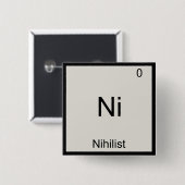 Ni - Nihilistisch Grappig Chemie Element Symbool T Vierkante Button 5,1 Cm (Voorkant /achterkant)
