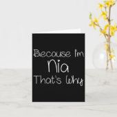 Nia Grappig Gepersonaliseerde Verjaardag Vrouwen N Kaart (Gele Bloem)