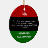 NIA Purpose Kwanzaa Keramisch Ornament (Rechts)