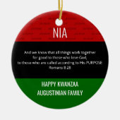 NIA Purpose Kwanzaa Keramisch Ornament (Voorkant)