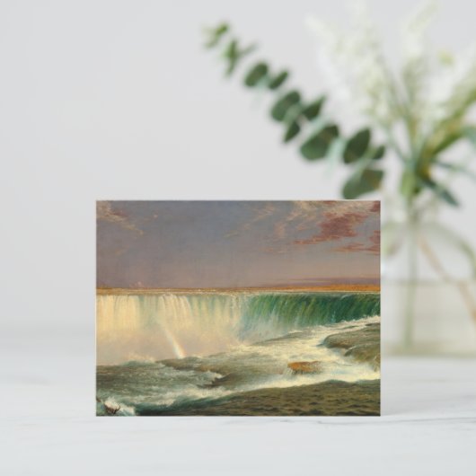Niagara door Frederic Edwin Church Feestdagenkaart (Staand voorkant)