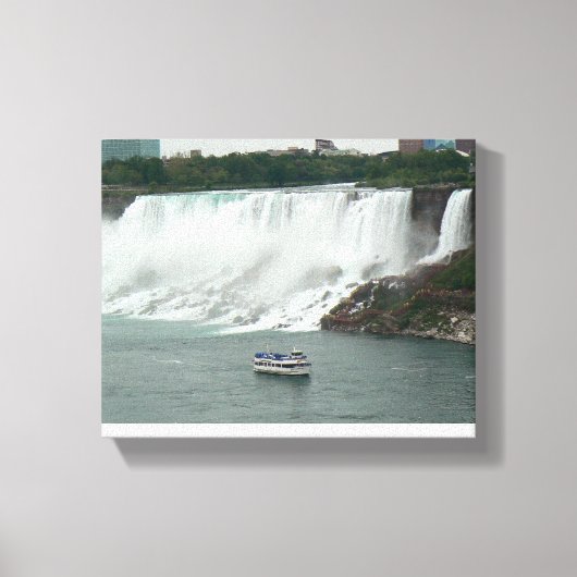 Niagara Falls aan de Canadese kant Canvas Afdruk (Voorkant)