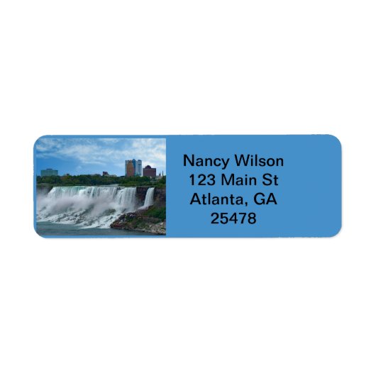 Niagara Falls aan de Canadese kant label (Voorkant)