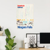 Niagara Falls - Amerikaanse Reisposter Poster (Thuiskantoor)