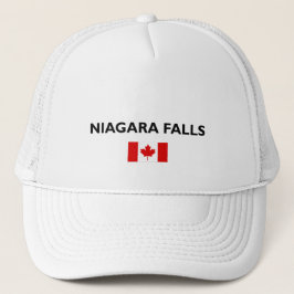 Niagara Falls Canada Canadese Vlag Licht-Kleur Trucker Pet