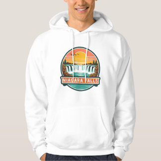 Niagara Falls Canada retro ontwerp Hoodie