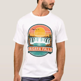 Niagara Falls Canada retro ontwerp  T-shirt