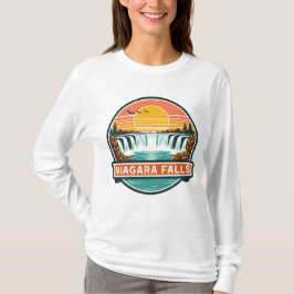 Niagara Falls Canada retro ontwerp  T-shirt