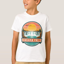 Niagara Falls Canada retro ontwerp  T-shirt