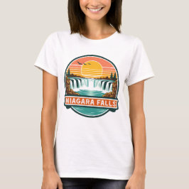Niagara Falls Canada retro ontwerp  T-shirt
