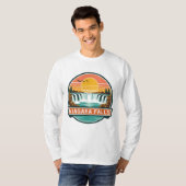 Niagara Falls Canada retro ontwerp  T-shirt (Voorkant volledig)