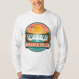 Niagara Falls Canada retro ontwerp  T-shirt