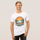 Niagara Falls Canada retro ontwerp  Tri-Blend Shirt (Voorkant volledig)