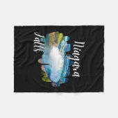 Niagara Falls Canada Summer Vacation Outdoor Famil Fleece Deken (Voorkant (Horizontaal))