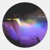 Niagara Falls, Dancing Lights, Ronde Sticker (Voorkant)
