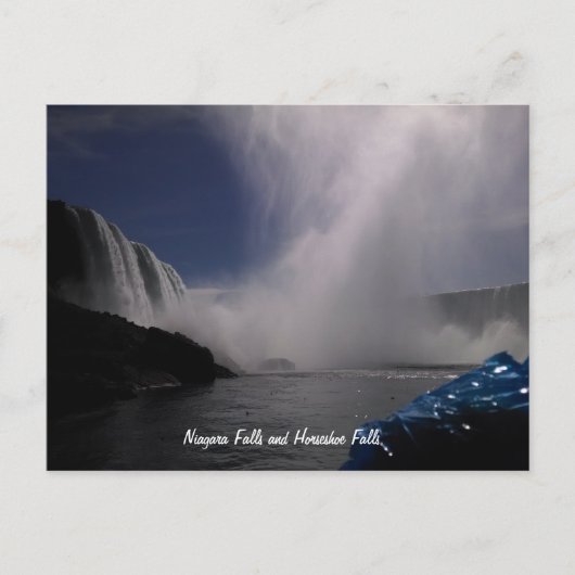 Niagara Falls en Horseshoe Falls Briefkaart (Voorkant)