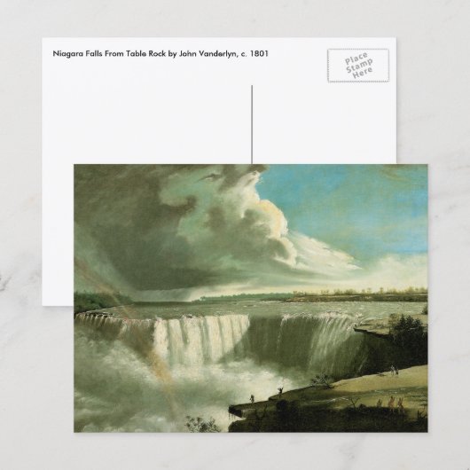 Niagara Falls From Table Rock door John Vanderlyn Briefkaart (Voorkant / Achterkant)
