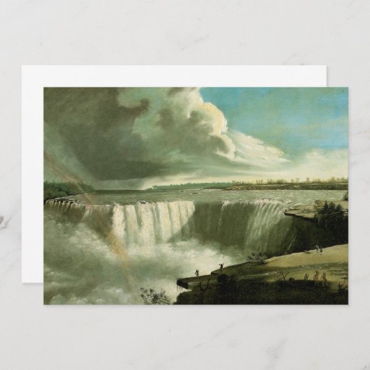 Niagara Falls From Table Rock door John Vanderlyn Kaart (Voorkant / Achterkant)