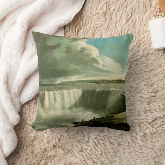 Niagara Falls From Table Rock door John Vanderlyn Kussen (Deken)