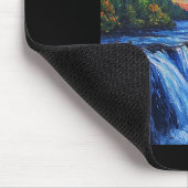 Niagara Falls - in de stijl van Van Gogh - De ster Muismat (Hoek)