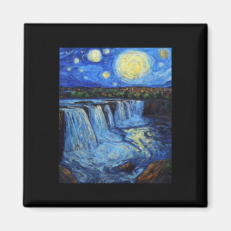 Niagara Falls - in de stijl van Van Gogh - sterren Magneet