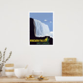Niagara falls, natural wander, Canada, vintage Poster (Keuken)