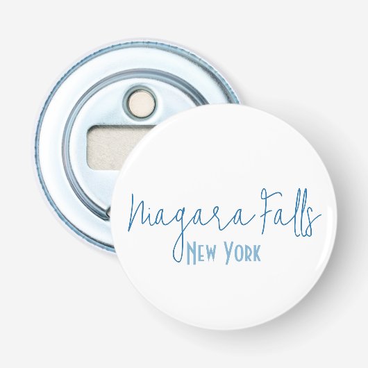 Niagara Falls, New York Reis Souvenir Button Flesopener (Voorkant)