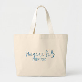 Niagara Falls, New York Reis Souvenir  Grote Tote Bag