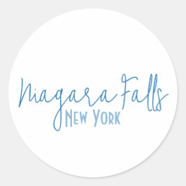 Niagara Falls, New York Reis Souvenir  Ronde Sticker