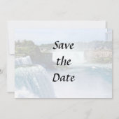 Niagara Falls NY - Gezicht vanaf de Amerikaanse ka Save The Date (Achterkant)