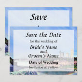 Niagara Falls NY - Onder de Regenboog Bewaar de Da Save The Date (Voorkant / Achterkant)