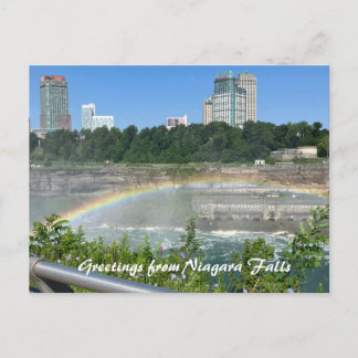 Niagara Falls NY Regenboog Briefkaart