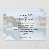 Niagara Falls NY - Uitzicht vanaf de Amerikaanse k Kaart (Voorkant / Achterkant)