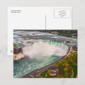 Niagara Falls on Canvas Post Card Briefkaart (Voorkant / Achterkant)