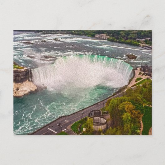 Niagara Falls on Canvas Post Card Briefkaart (Voorkant)