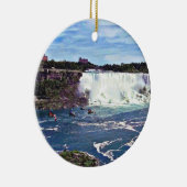 Niagara Falls ON - Zipline Keramisch Ornament (Rechts)