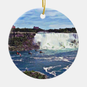 Niagara Falls ON - Zipline Keramisch Ornament
