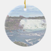 Niagara Falls ON - Zipline Keramisch Ornament (Achterkant)
