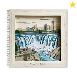Niagara Falls Ontario Canada Papieren Collage Dior Notitieboek