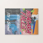 Niagara Falls Ontario Canada reisposter Legpuzzel (Horizontaal)