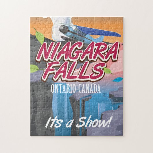 Niagara Falls Ontario Canada reisposter Legpuzzel (Verticaal)