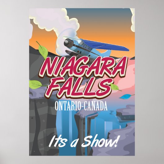 Niagara Falls Ontario Canada reisposter Poster (Voorkant)