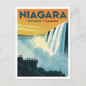 Niagara Falls Ontario Canada Travel Poster Briefkaart (Voorkant)