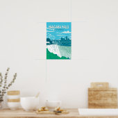Niagara Falls Ontario Reizen Kunst Vintage Poster (Keuken)