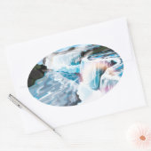 Niagara Falls Ovale Sticker (Envelop)