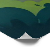 Niagara Falls Painterly Landscape Illustration Poster (Hoek)