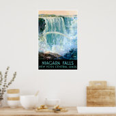 Niagara Falls Poster Retro New York Central Lines (Keuken)